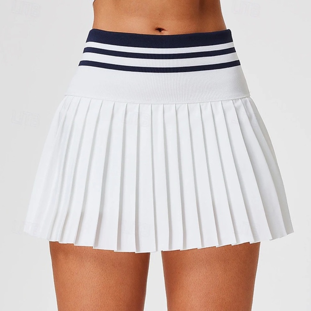 NWT Thrive Societe Seamless Waistband Pleated Tennis Skort Size L - Picture 1 of 8